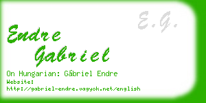 endre gabriel business card