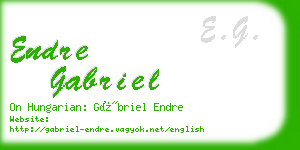 endre gabriel business card